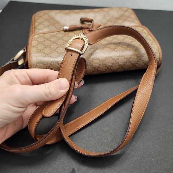 Authentic CELINE Vintage Shoulder Bag In Monogram Luxury Designer 90's - Picture 13 of 13